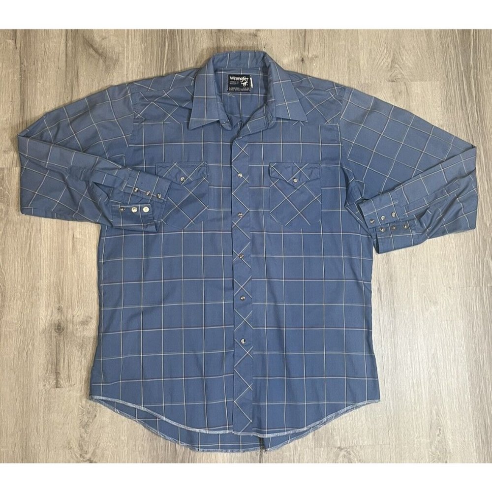 VTG‎ Wrangler  Single Needle Tailoring Long Tails 17 X 34 Made in the U.S.A.